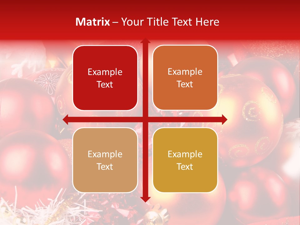 Red Celebrate Glass PowerPoint Template