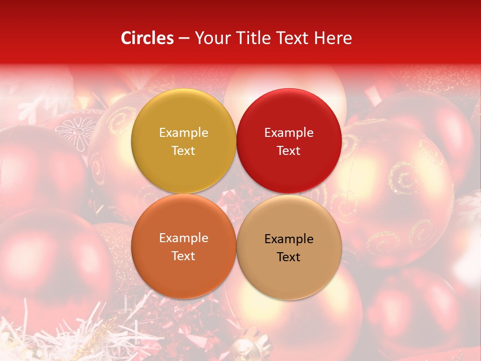 Red Celebrate Glass PowerPoint Template