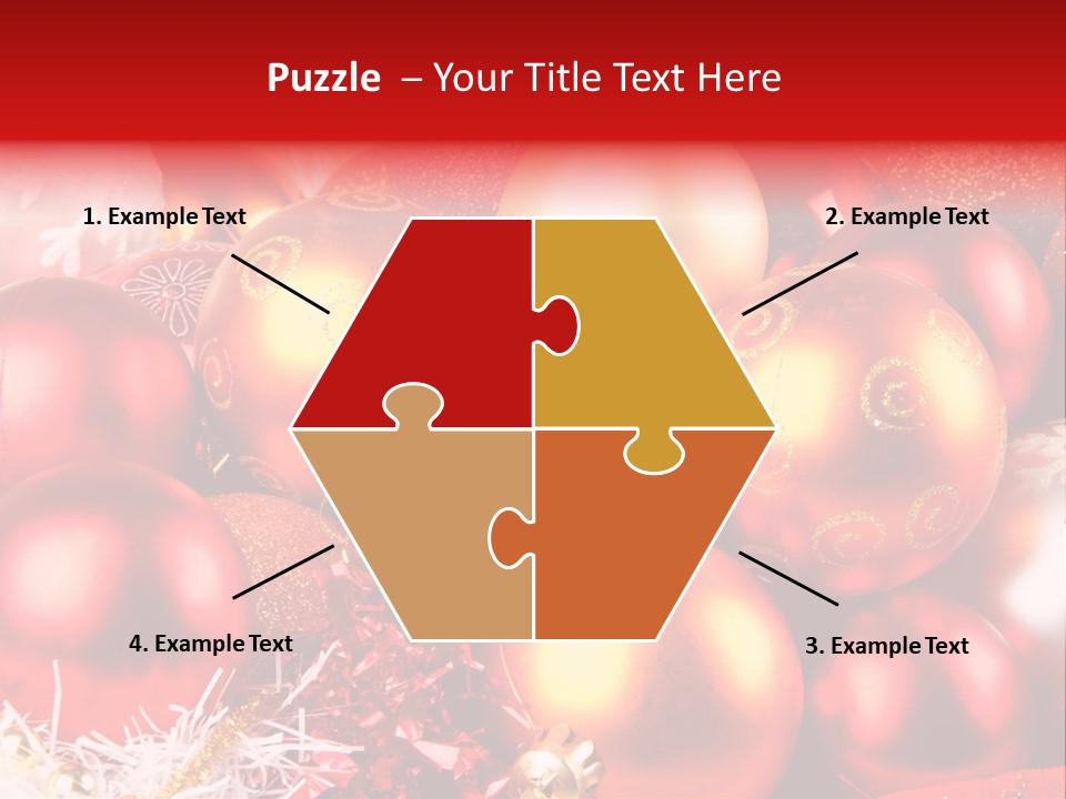 Red Celebrate Glass PowerPoint Template