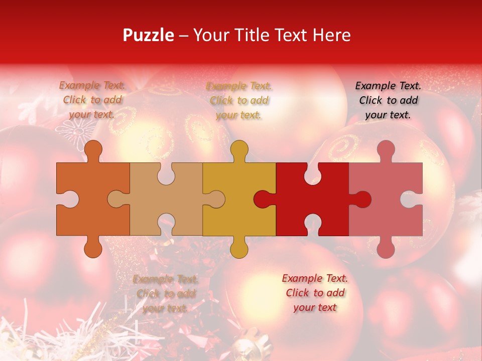 Red Celebrate Glass PowerPoint Template