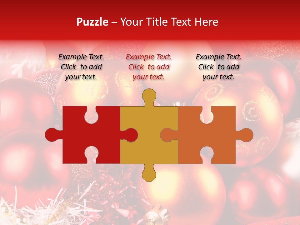 Red Celebrate Glass PowerPoint Template
