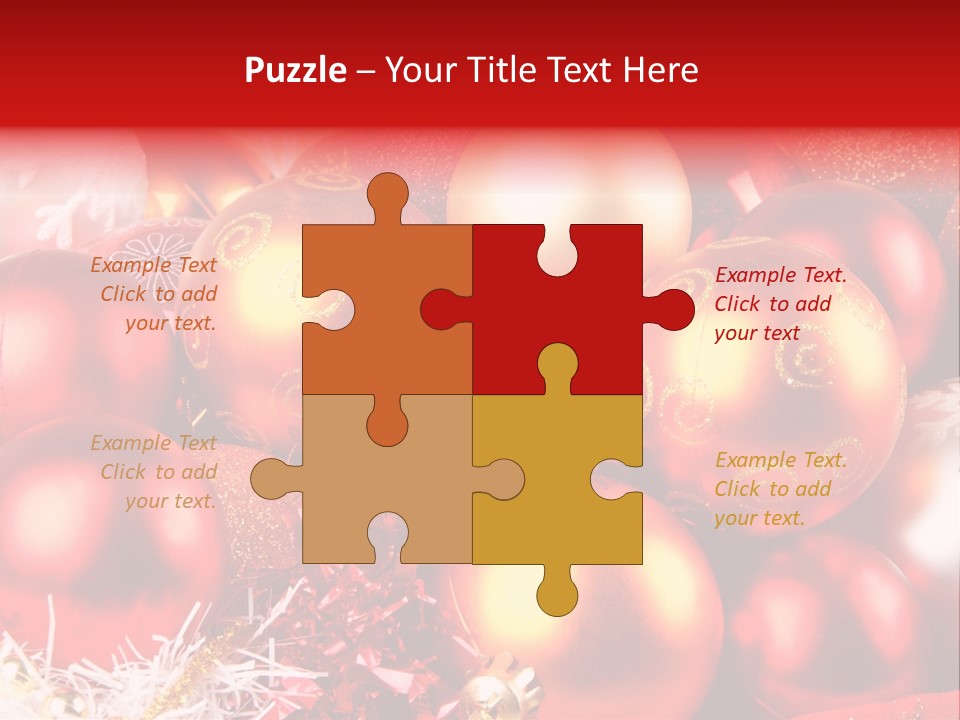 Red Celebrate Glass PowerPoint Template