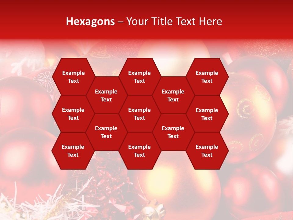 Red Celebrate Glass PowerPoint Template