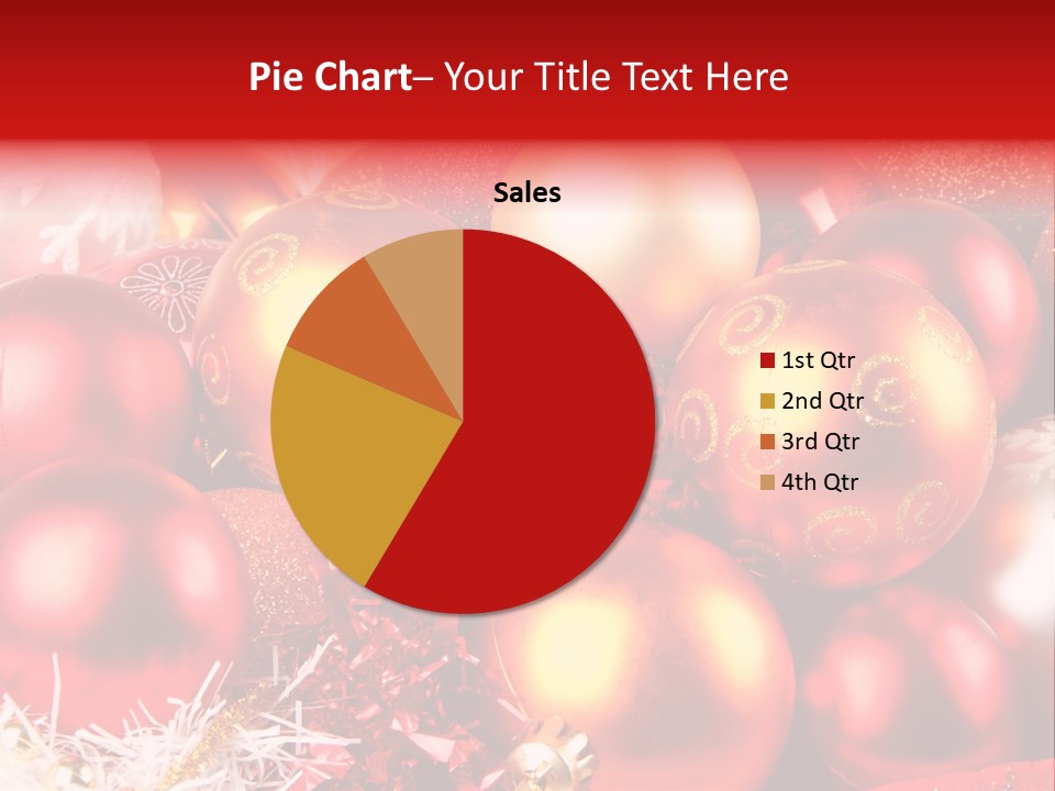 Red Celebrate Glass PowerPoint Template