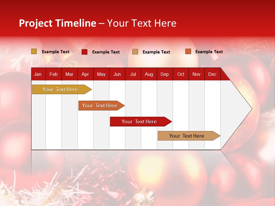 Red Celebrate Glass PowerPoint Template