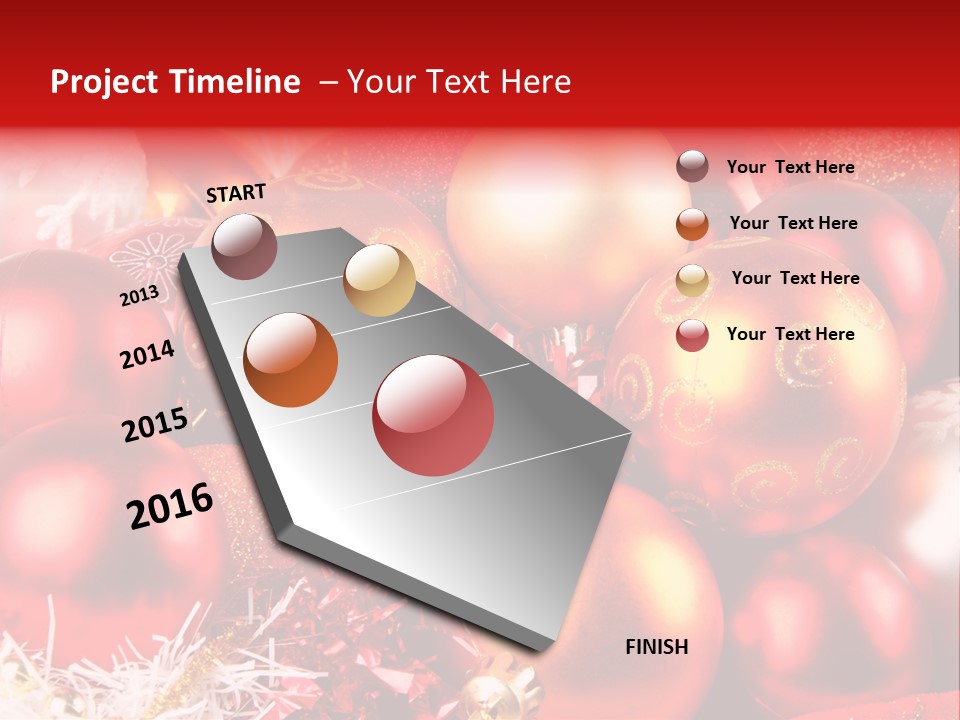 Red Celebrate Glass PowerPoint Template