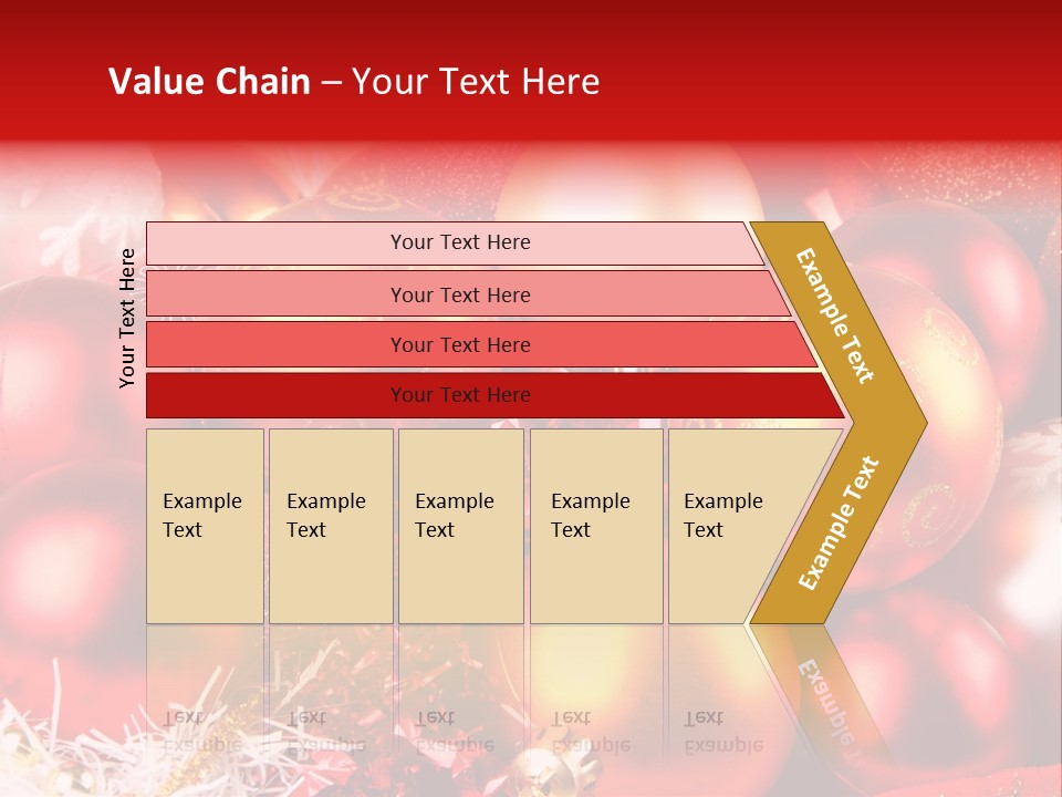 Red Celebrate Glass PowerPoint Template