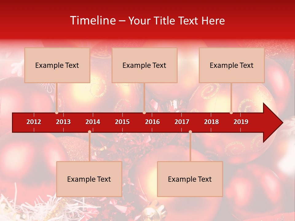 Red Celebrate Glass PowerPoint Template