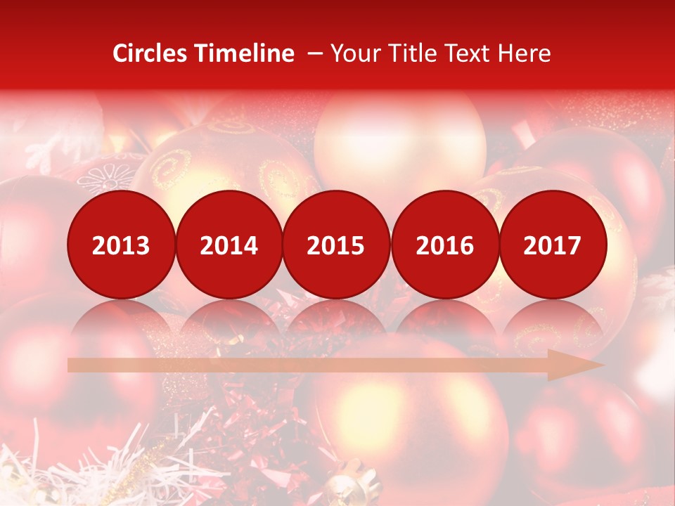 Red Celebrate Glass PowerPoint Template