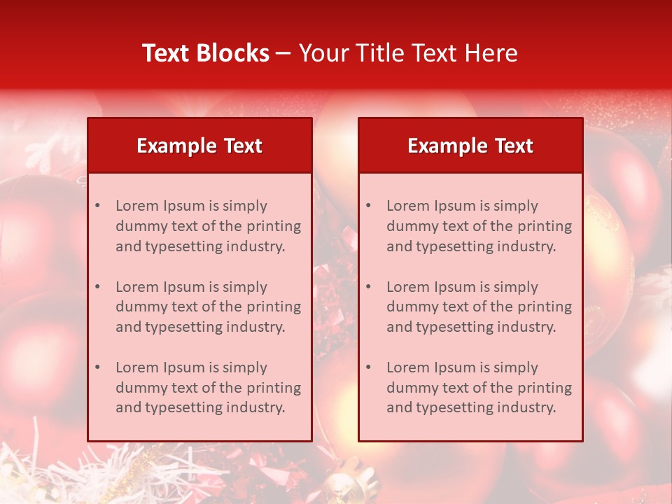 Red Celebrate Glass PowerPoint Template