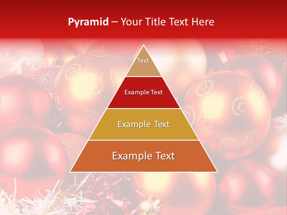 Red Celebrate Glass PowerPoint Template