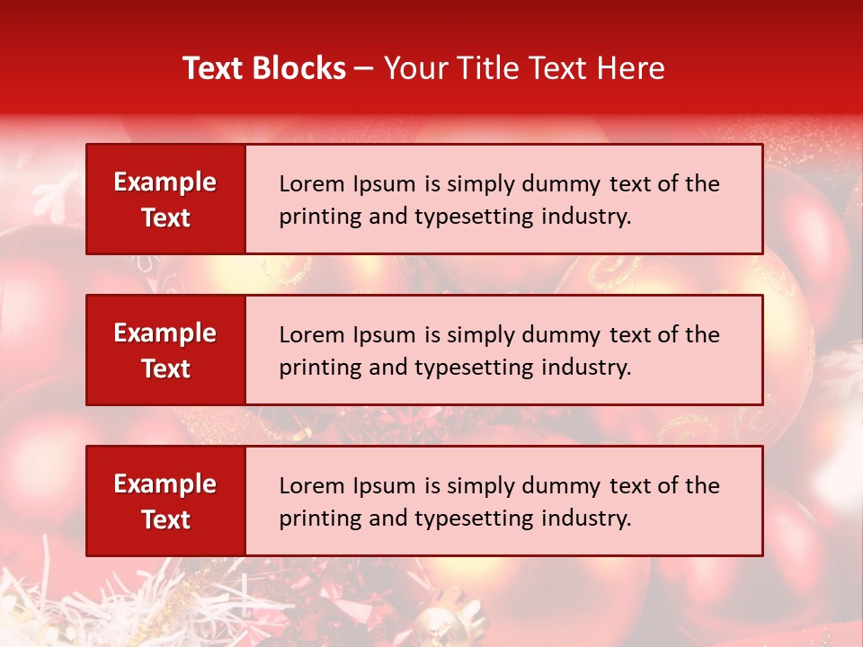 Red Celebrate Glass PowerPoint Template
