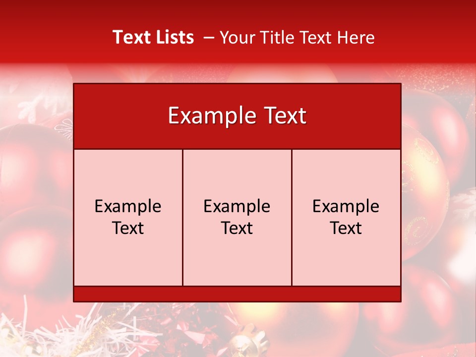 Red Celebrate Glass PowerPoint Template
