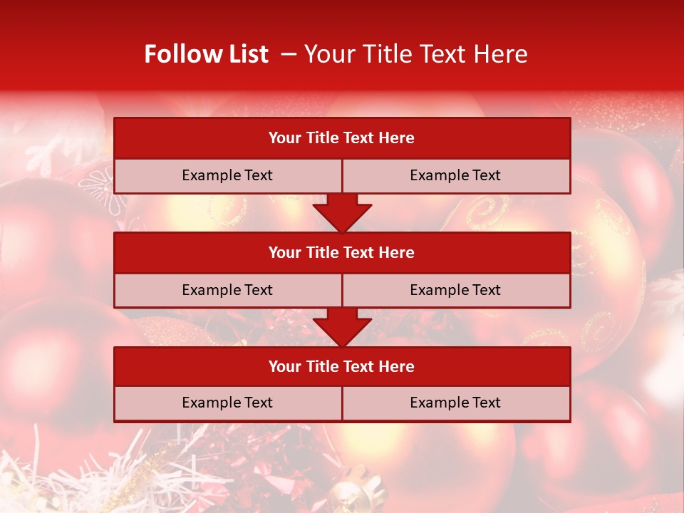 Red Celebrate Glass PowerPoint Template