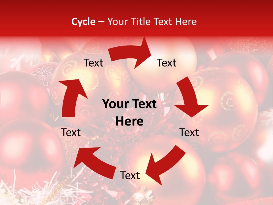 Red Celebrate Glass PowerPoint Template
