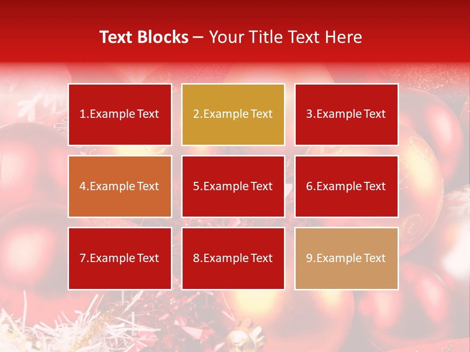 Red Celebrate Glass PowerPoint Template
