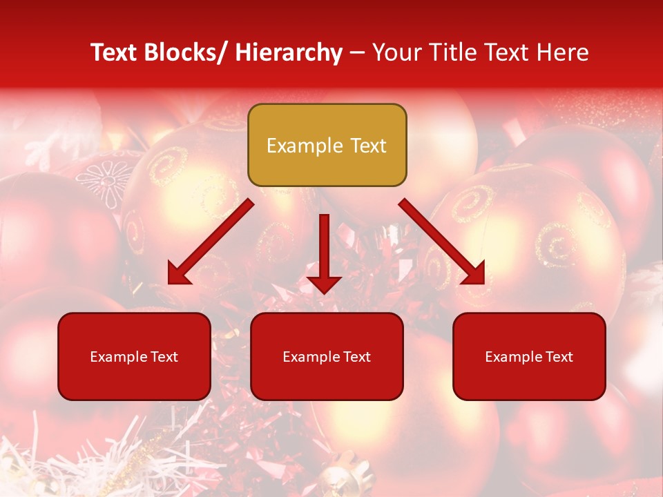 Red Celebrate Glass PowerPoint Template