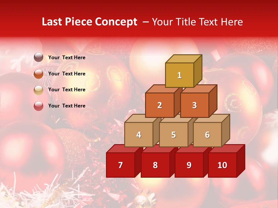 Red Celebrate Glass PowerPoint Template