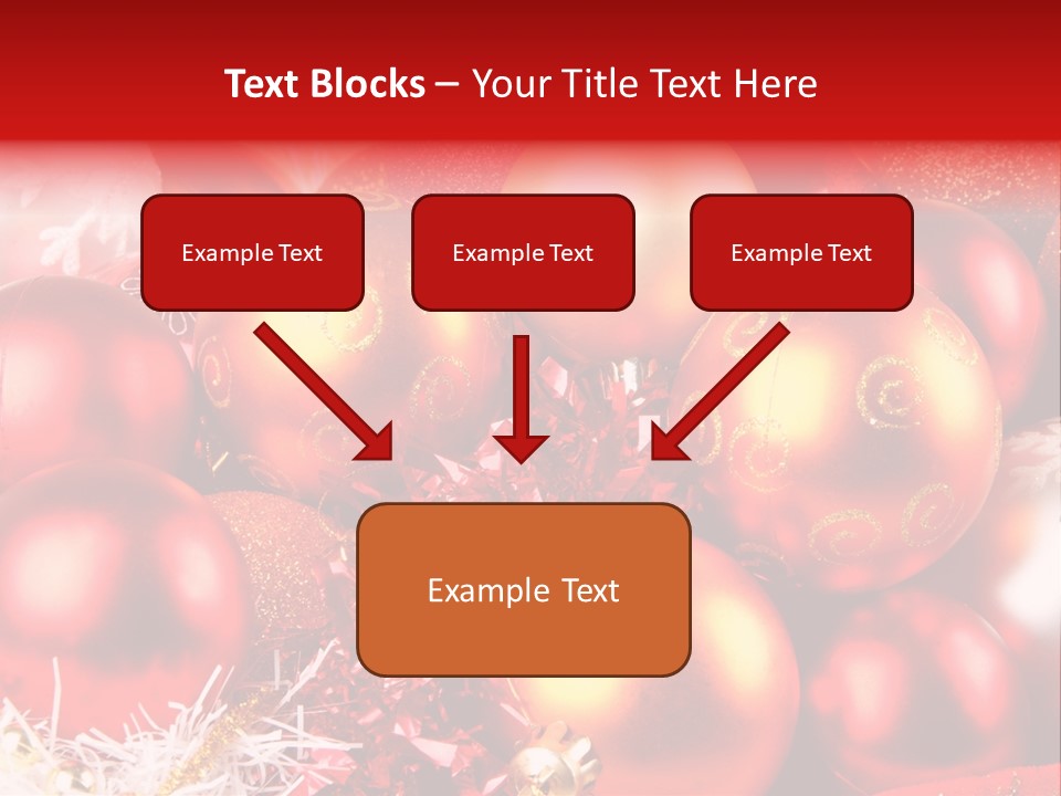 Red Celebrate Glass PowerPoint Template