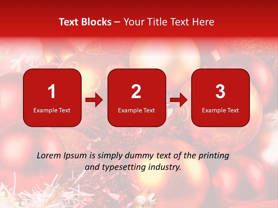 Red Celebrate Glass PowerPoint Template