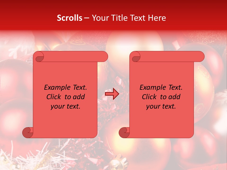 Red Celebrate Glass PowerPoint Template