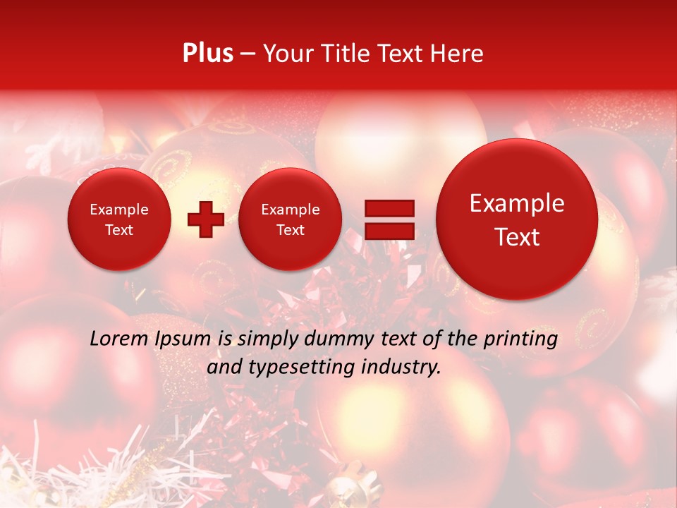 Red Celebrate Glass PowerPoint Template