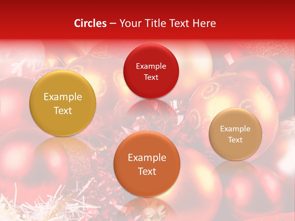 Red Celebrate Glass PowerPoint Template