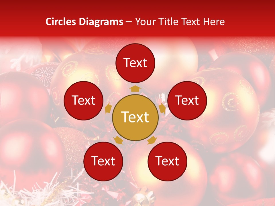 Red Celebrate Glass PowerPoint Template