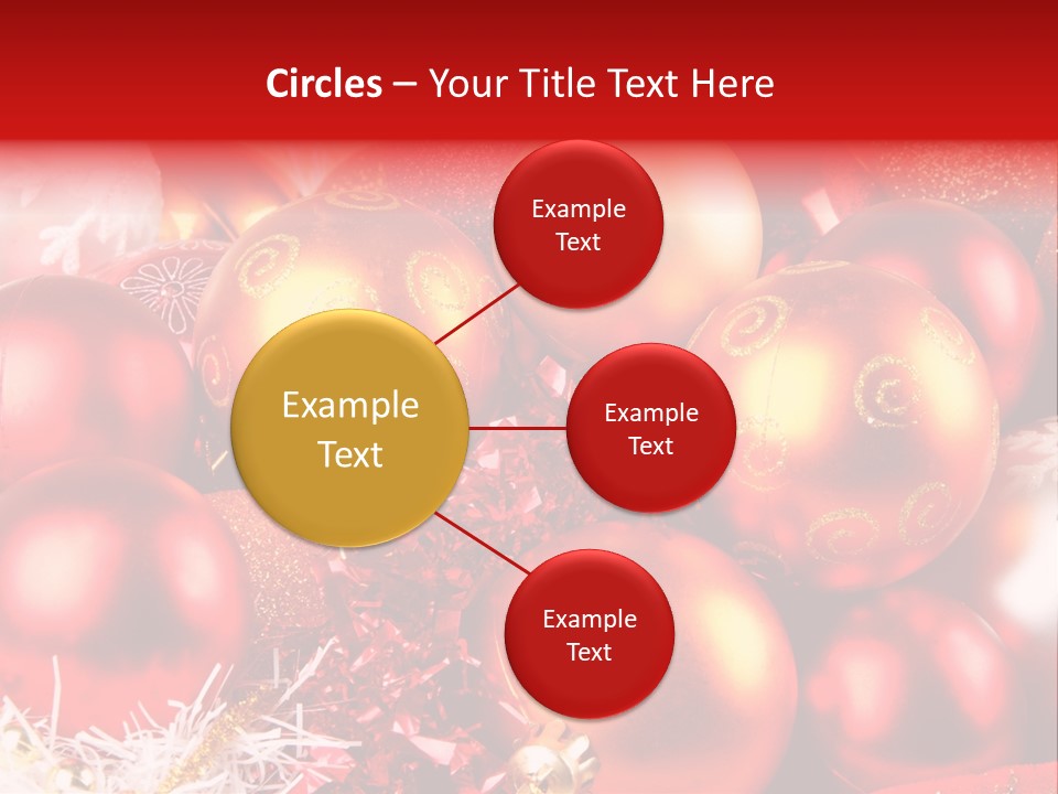 Red Celebrate Glass PowerPoint Template