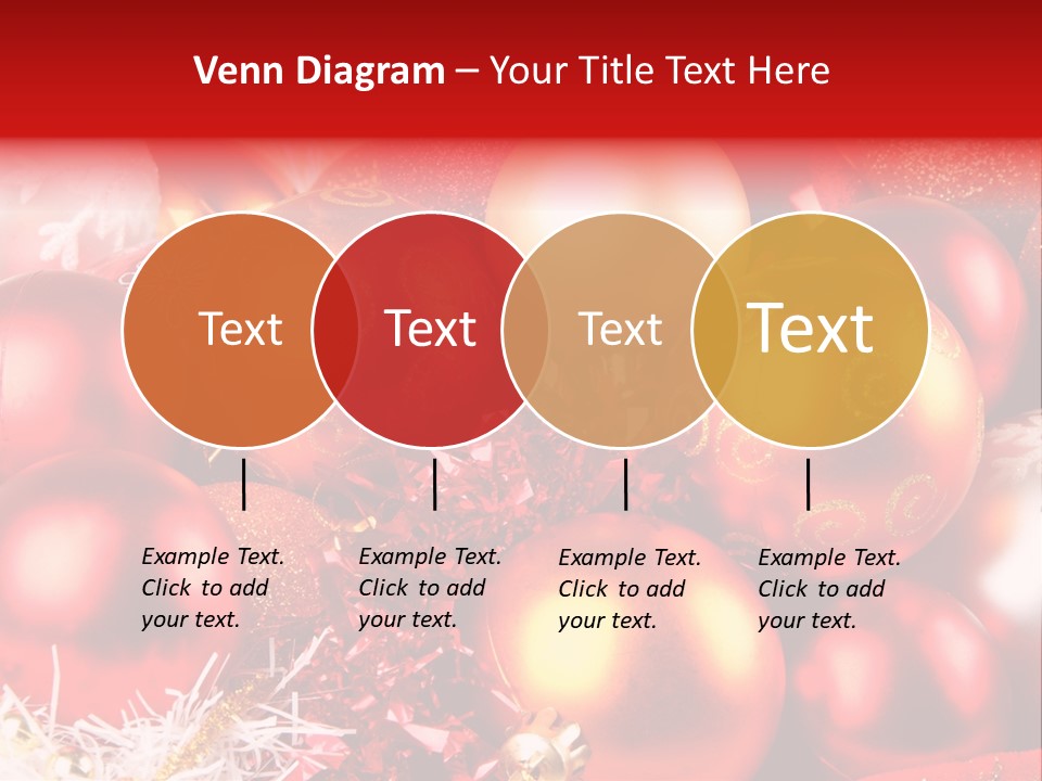 Red Celebrate Glass PowerPoint Template