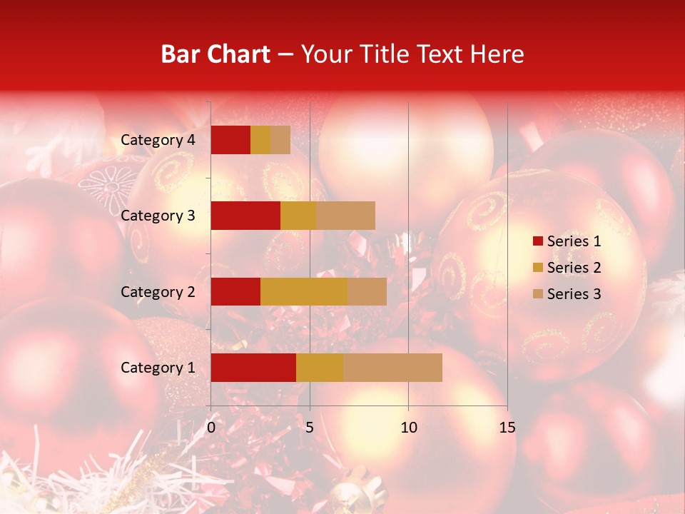 Red Celebrate Glass PowerPoint Template