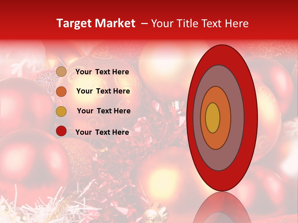 Red Celebrate Glass PowerPoint Template