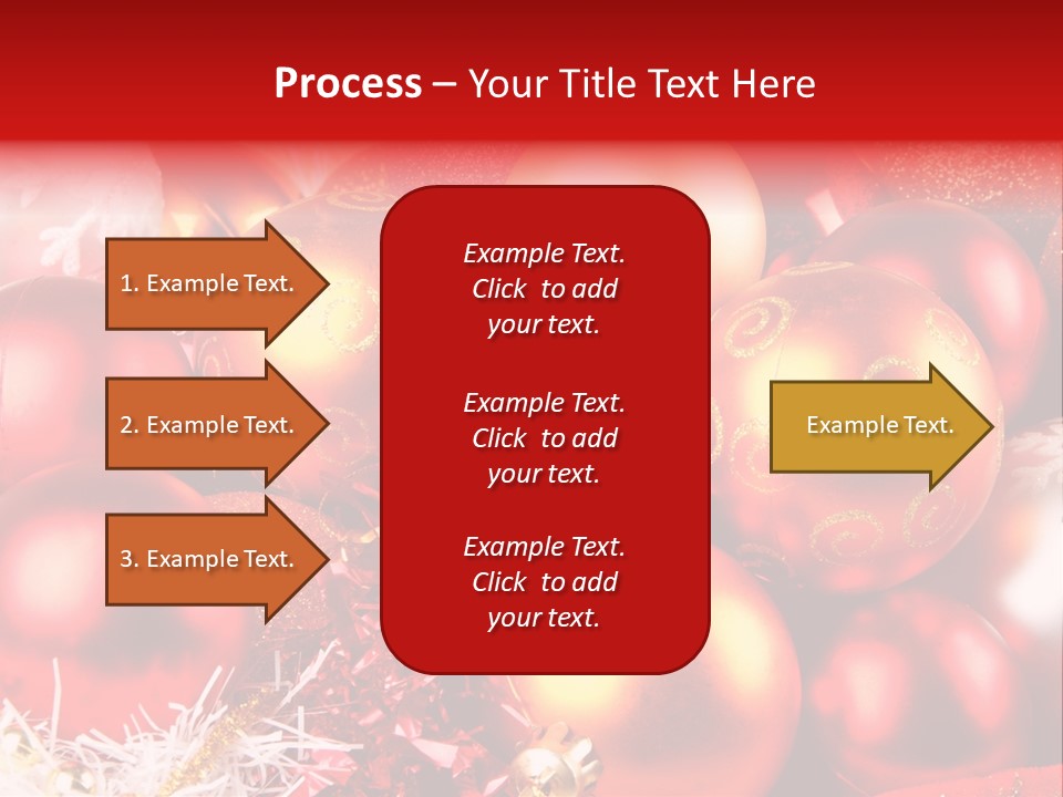 Red Celebrate Glass PowerPoint Template