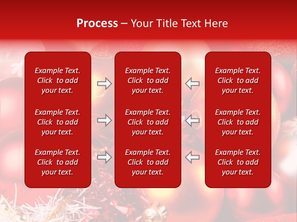 Red Celebrate Glass PowerPoint Template