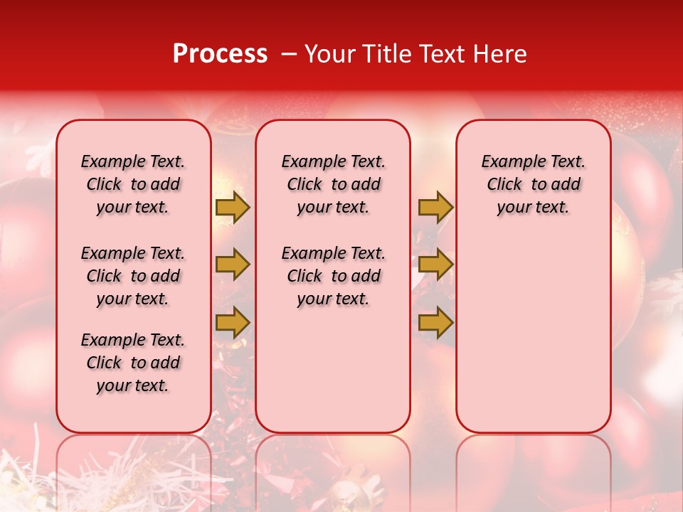 Red Celebrate Glass PowerPoint Template