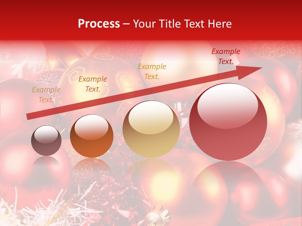 Red Celebrate Glass PowerPoint Template
