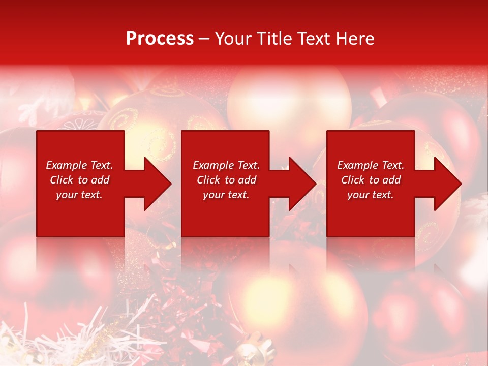 Red Celebrate Glass PowerPoint Template