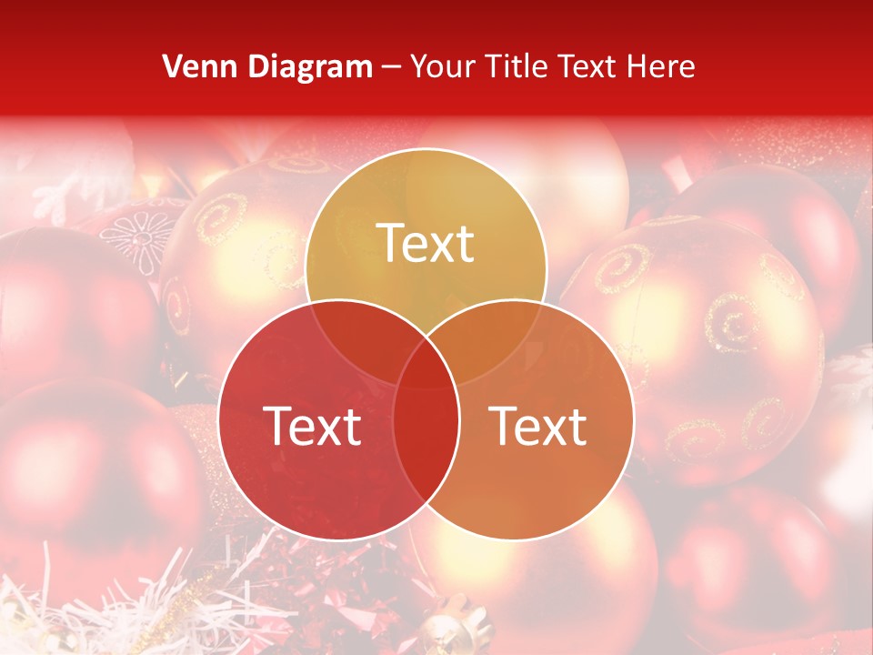 Red Celebrate Glass PowerPoint Template