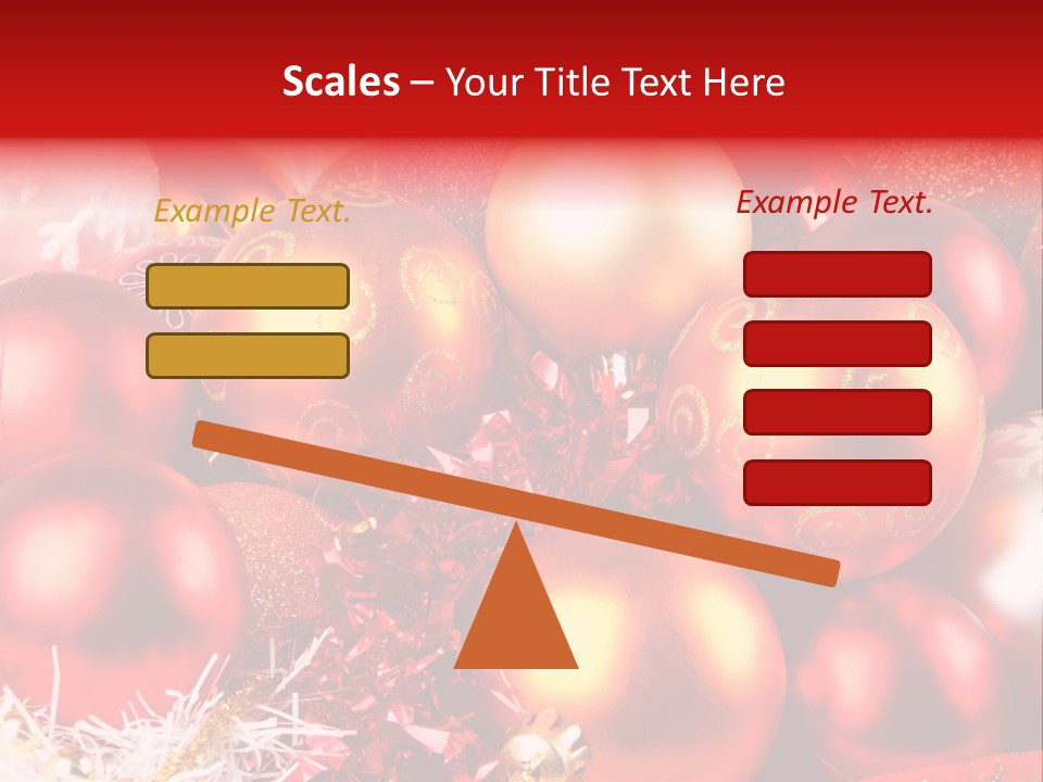 Red Celebrate Glass PowerPoint Template