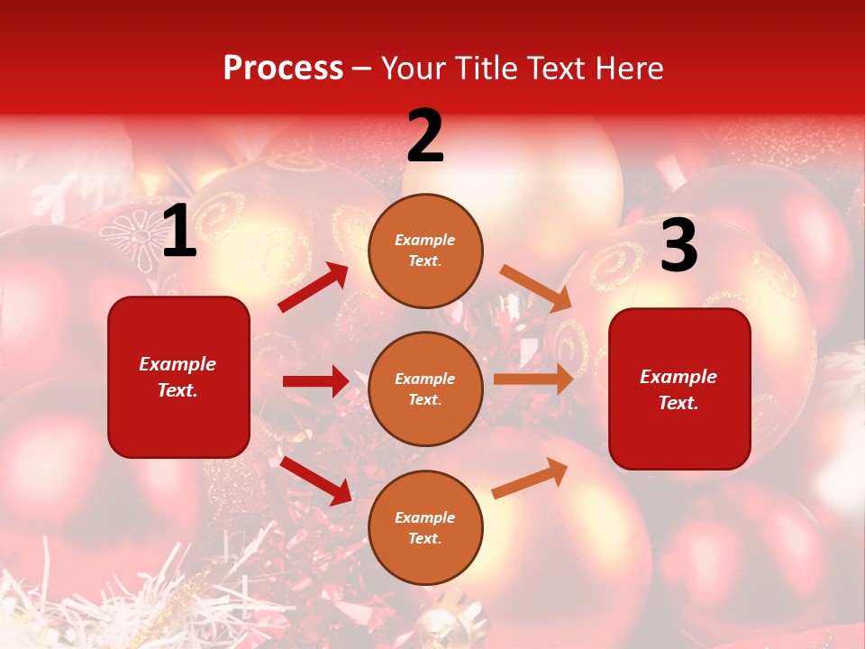 Red Celebrate Glass PowerPoint Template