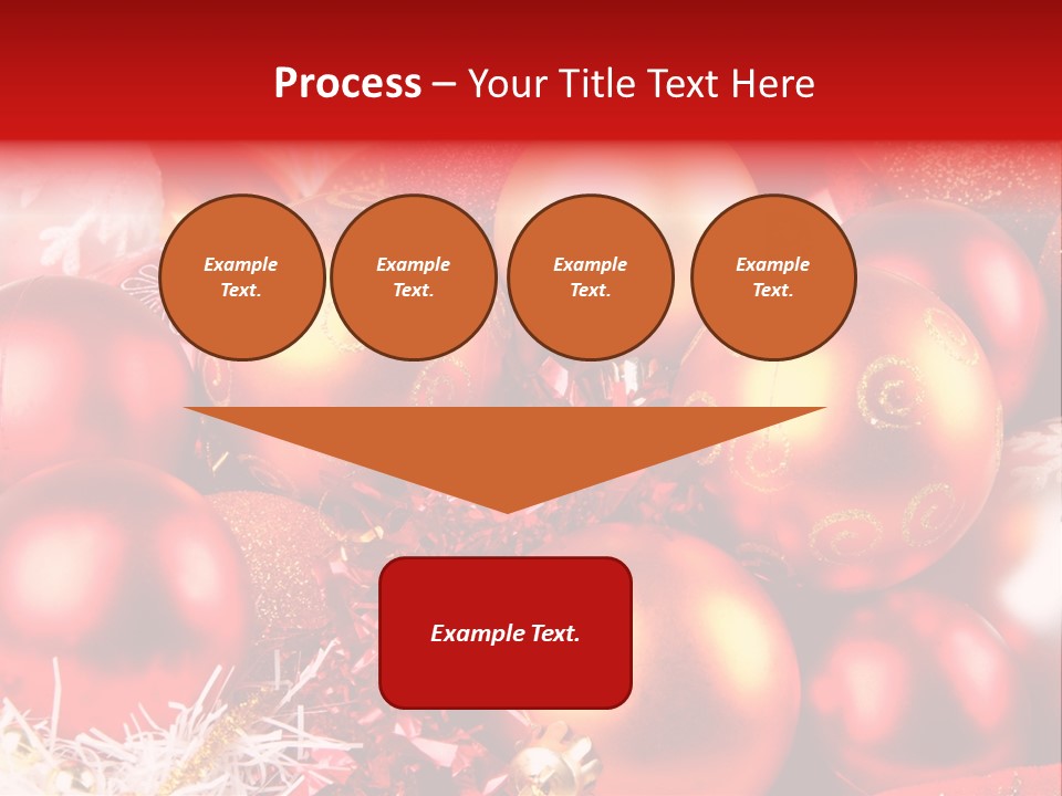 Red Celebrate Glass PowerPoint Template