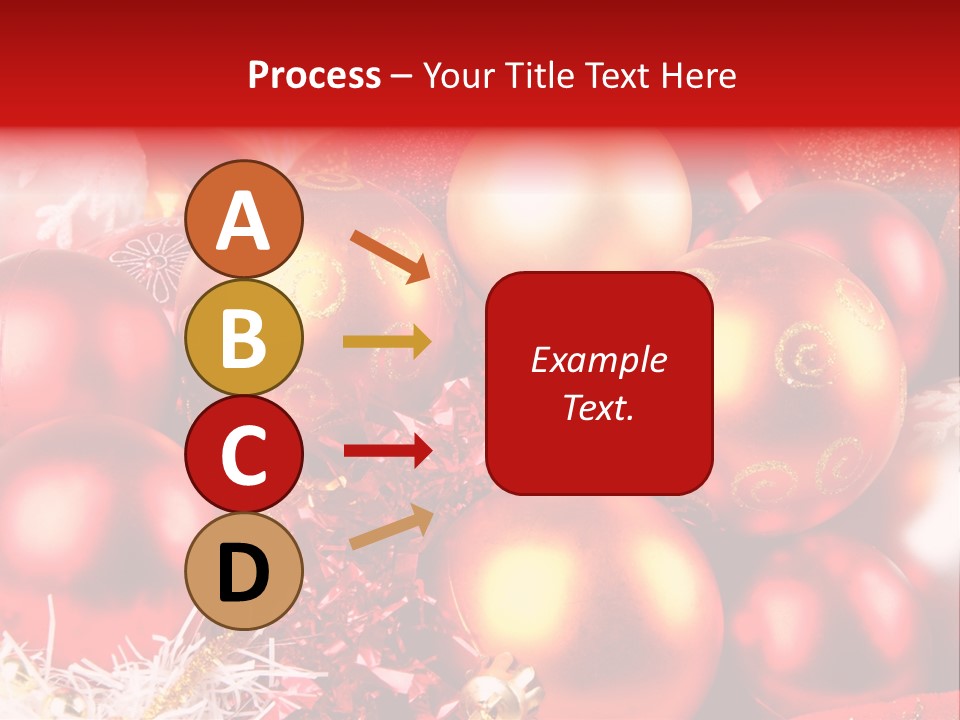 Red Celebrate Glass PowerPoint Template