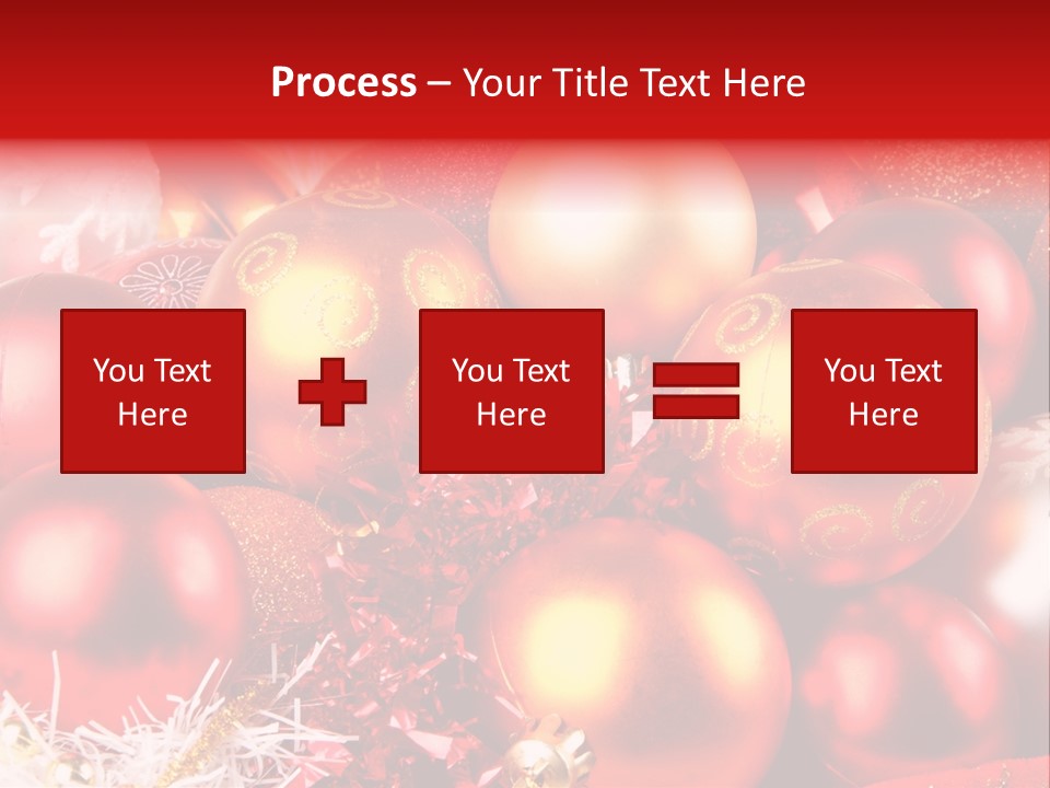 Red Celebrate Glass PowerPoint Template