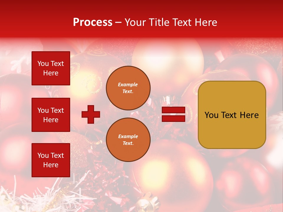 Red Celebrate Glass PowerPoint Template