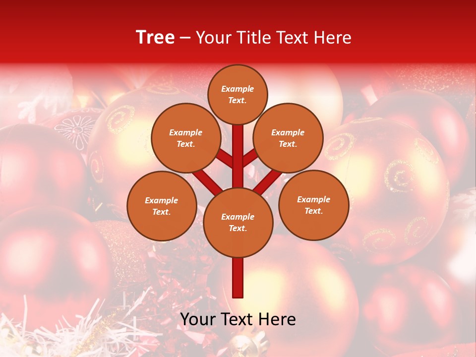 Red Celebrate Glass PowerPoint Template