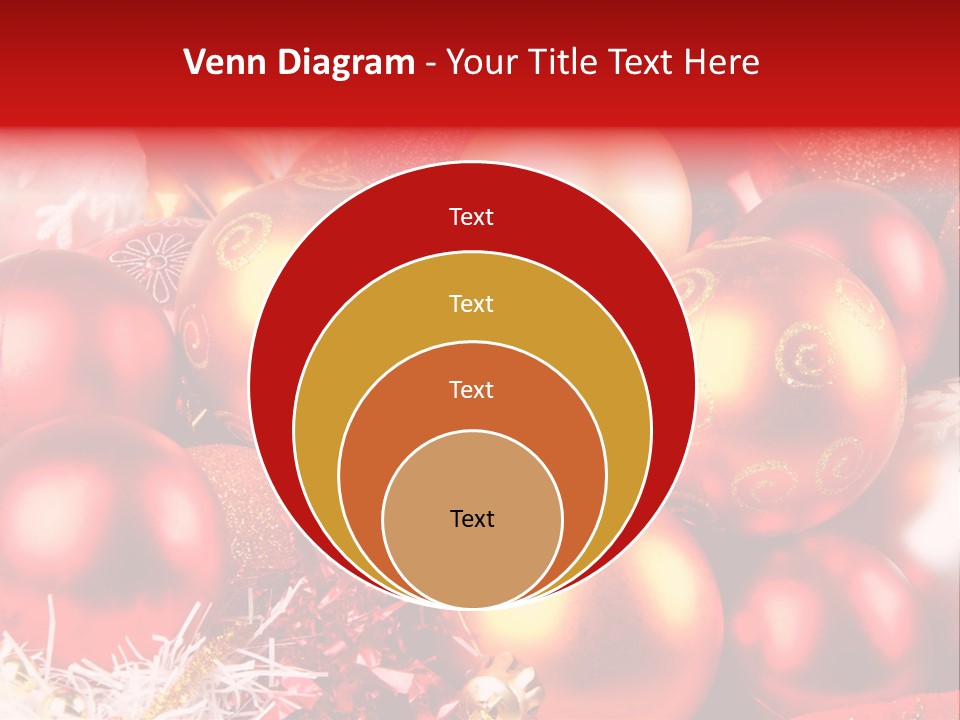 Red Celebrate Glass PowerPoint Template