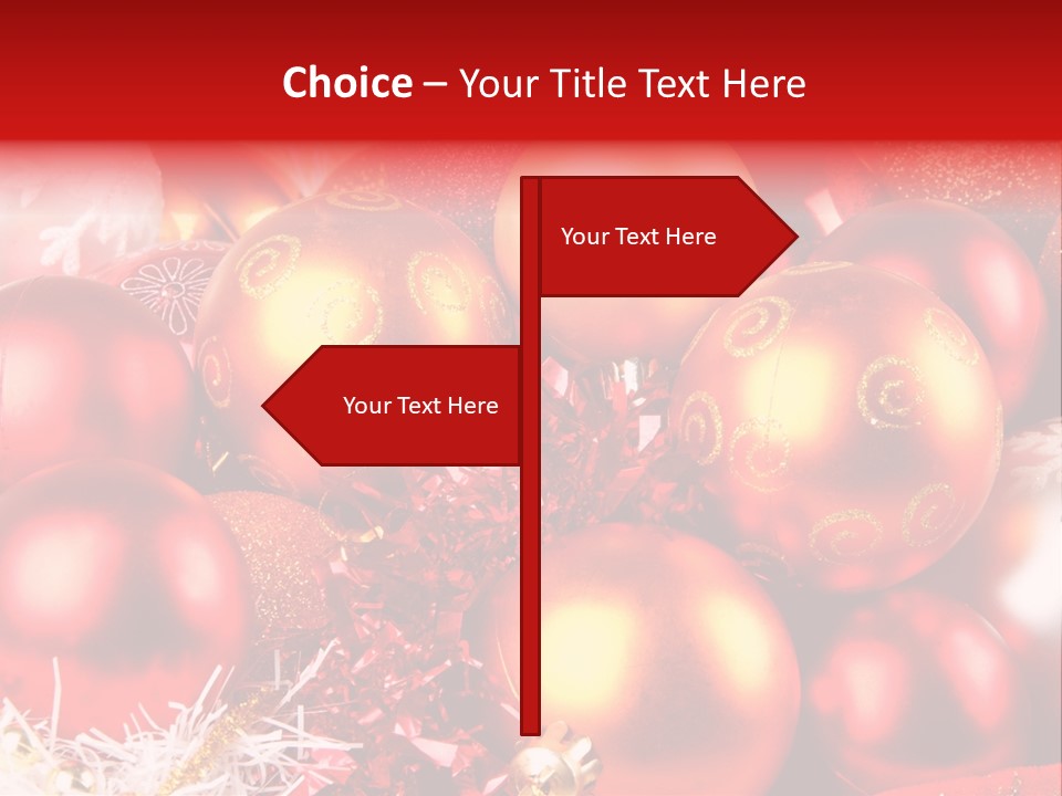 Red Celebrate Glass PowerPoint Template