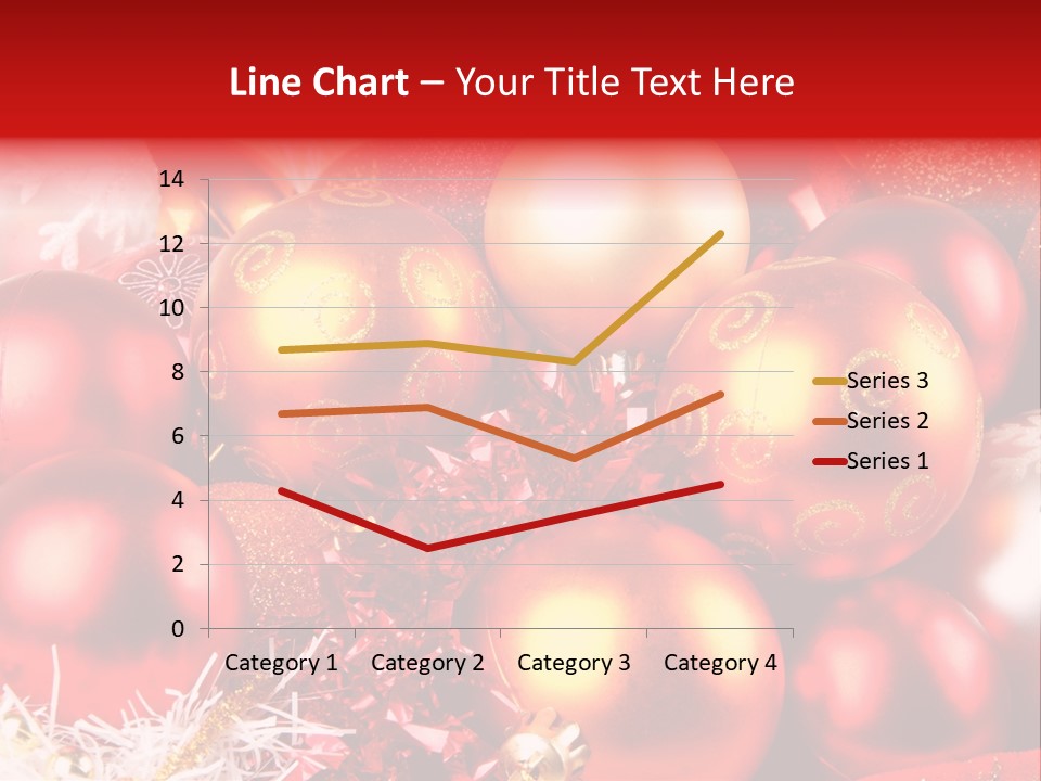 Red Celebrate Glass PowerPoint Template
