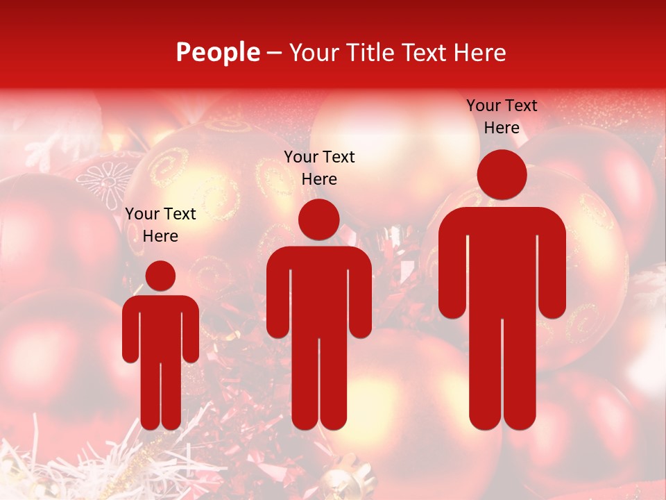 Red Celebrate Glass PowerPoint Template