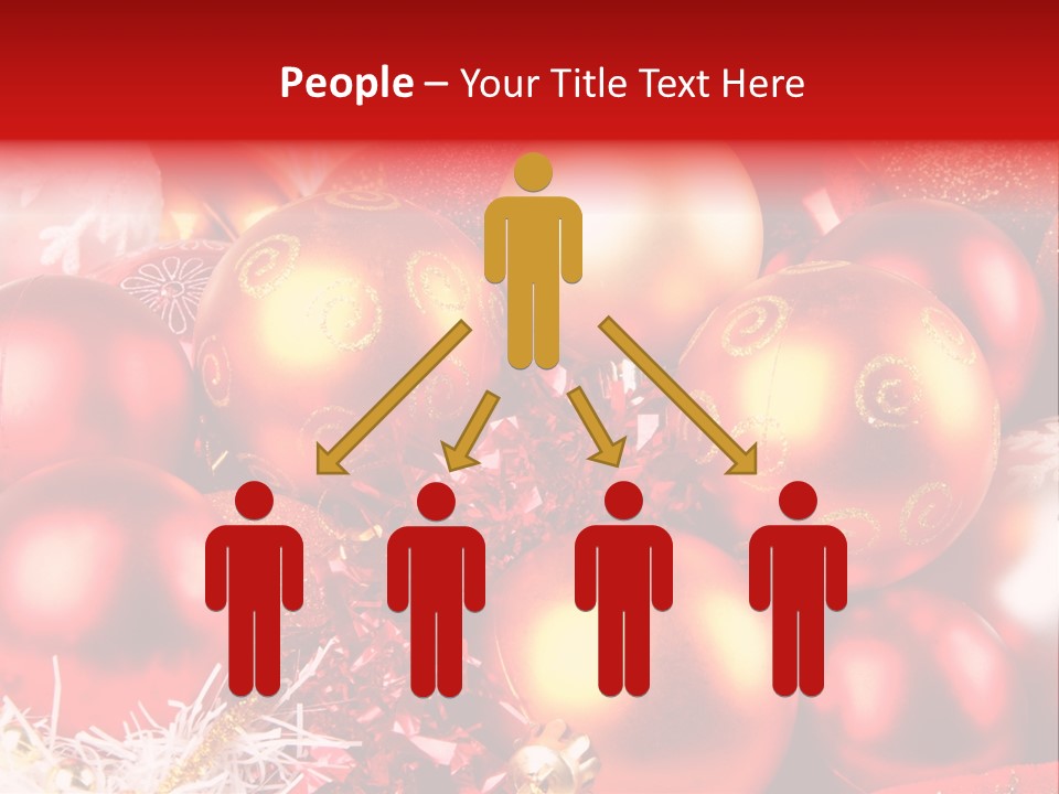 Red Celebrate Glass PowerPoint Template